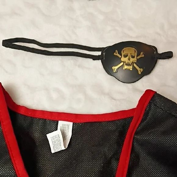 Pirate Costume for Kids - Black and Red - Picture 2 of 12